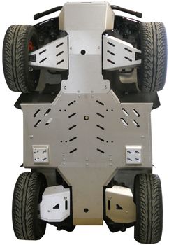 Skid plate full set (aluminium): Cectek 500 Gladiator / Quadrift