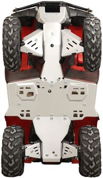 Skid plate full set (aluminium): Rancher IRS / Rubicon IRS: Honda TRX 420 (IRS) / TRX 500 (IRS) / TRX 520 (IRS)