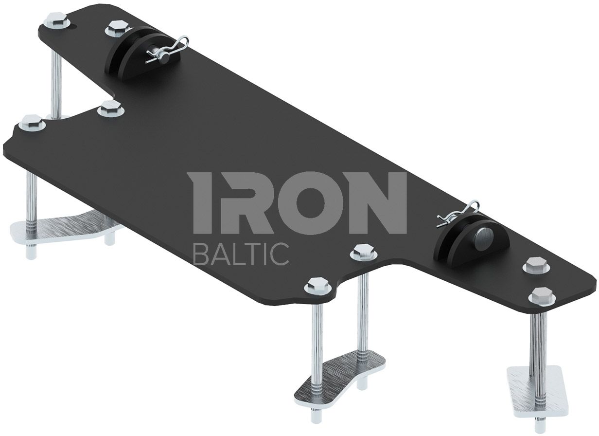 Mid-mount adapter: Polaris Ranger 570 SP (2022+): Polaris Ranger 570 Nordic Pro (2022+)