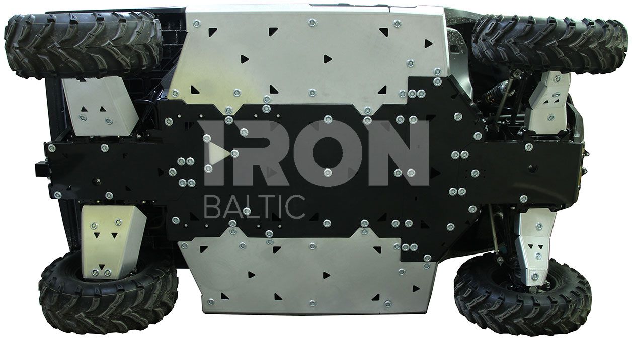 Skid plate full set (aluminium/plastic): CFMOTO UFORCE 600