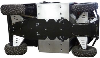 Skid plate full set (aluminium/plastic): Polaris Ranger 570: (2015-2021)