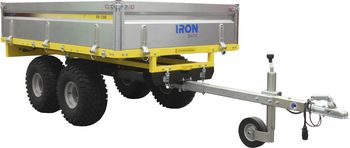 Flatbed Dump Trailer FD-1200 R1A: with road use homologation