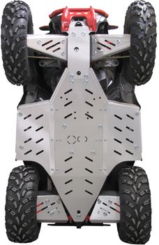 Skid plate full set (aluminium): Polaris Scrambler 850 / 1000: (-2014)