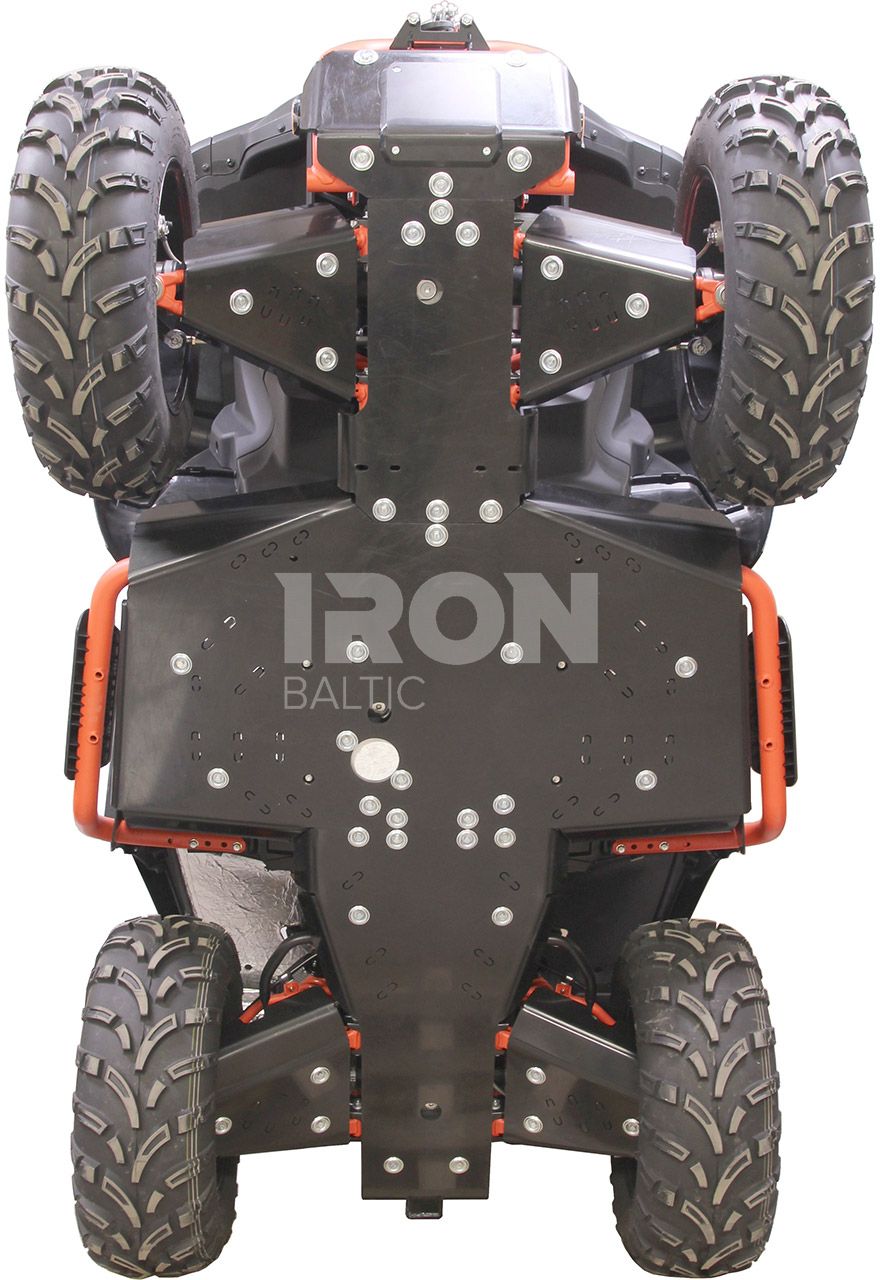 Skid plate full set (HDPE plastic): Segway Snarler AT6 L