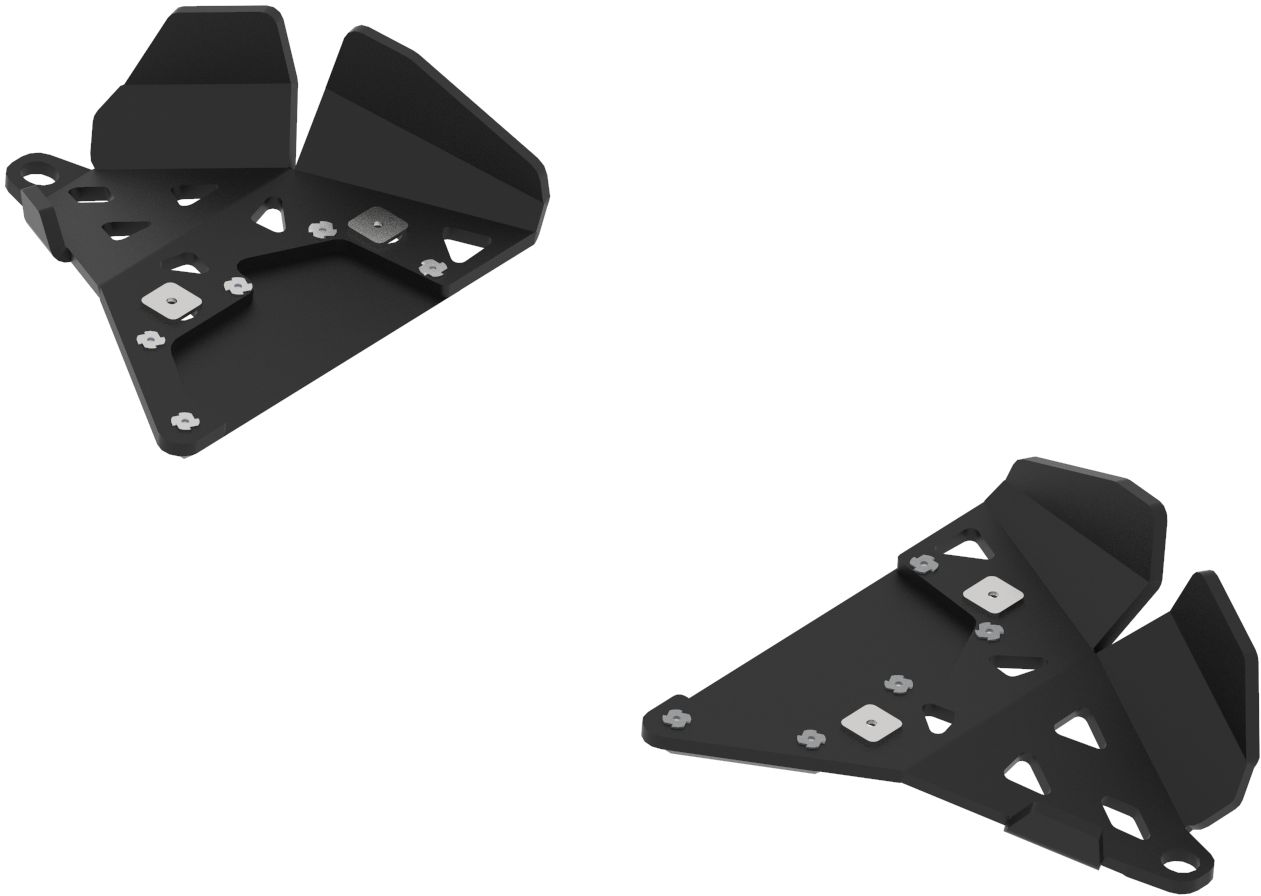 Pl. HDPE front A-arm guards (pair): CanAm G2: Renegade / Outlander: (2019+)