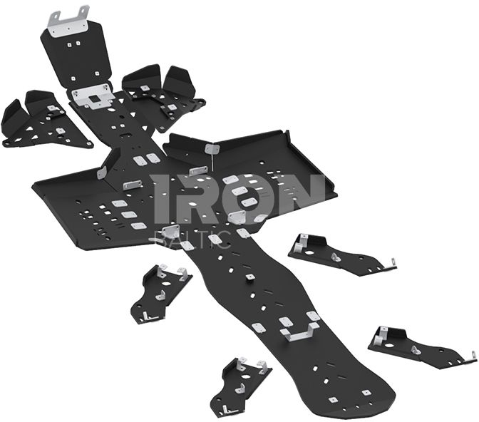 Skid plate full set (plastic): CanAm G2 Outlander 6x6: (2019+)