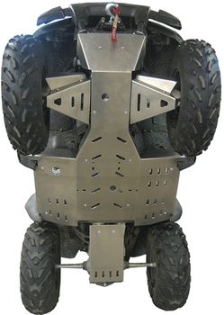 Skid plate full set (aluminium): Kawasaki KVF 650 Rigid