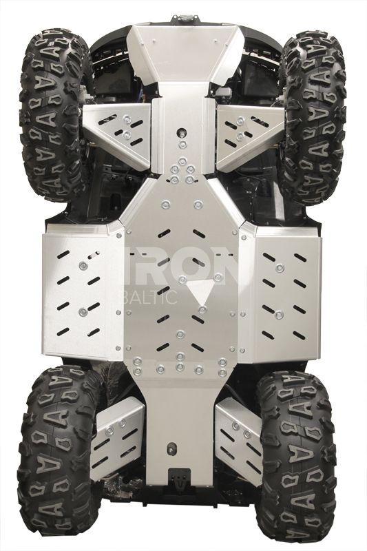 Skid plate full set (aluminium): GOES Cobalt / Iron