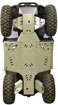 Skid plate full set (aluminium): CFMOTO CFORCE 450-L / 520-L (2022+)