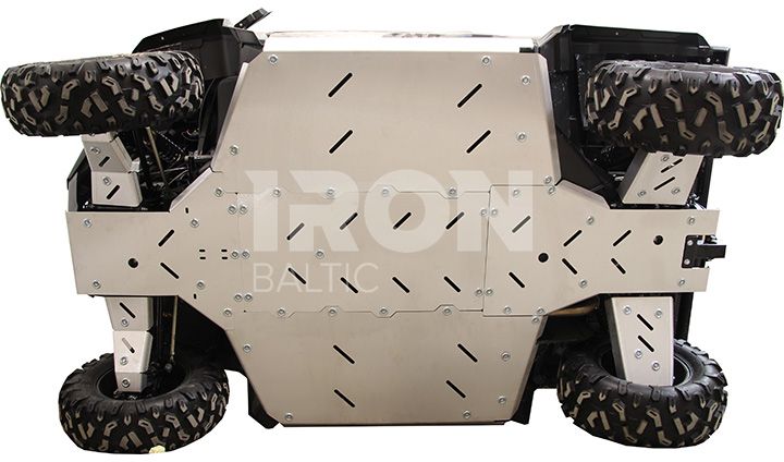 Skid plate full set (aluminium) - OUTLET: CFMOTO UFORCE 1000 (-2021): fit tested