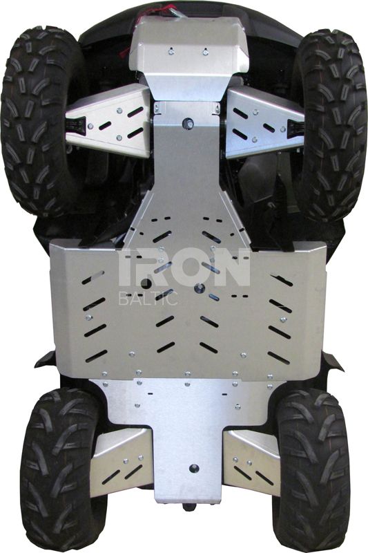 Skid plate full set (aluminium): Suzuki 450/500/700/750 KingQuad: ... - 2018
