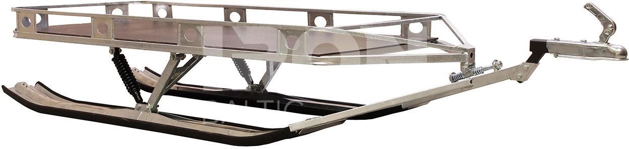 Ski sled: (platform trailer on skis)