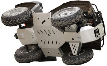 Skid plate full set (aluminium): Suzuki 400 Eiger