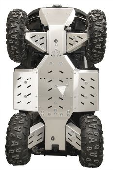 Skid plate full set (aluminium): GOES Cobalt / Iron