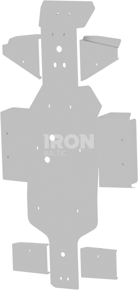 Skid plate full set (aluminium): Linhai 400
