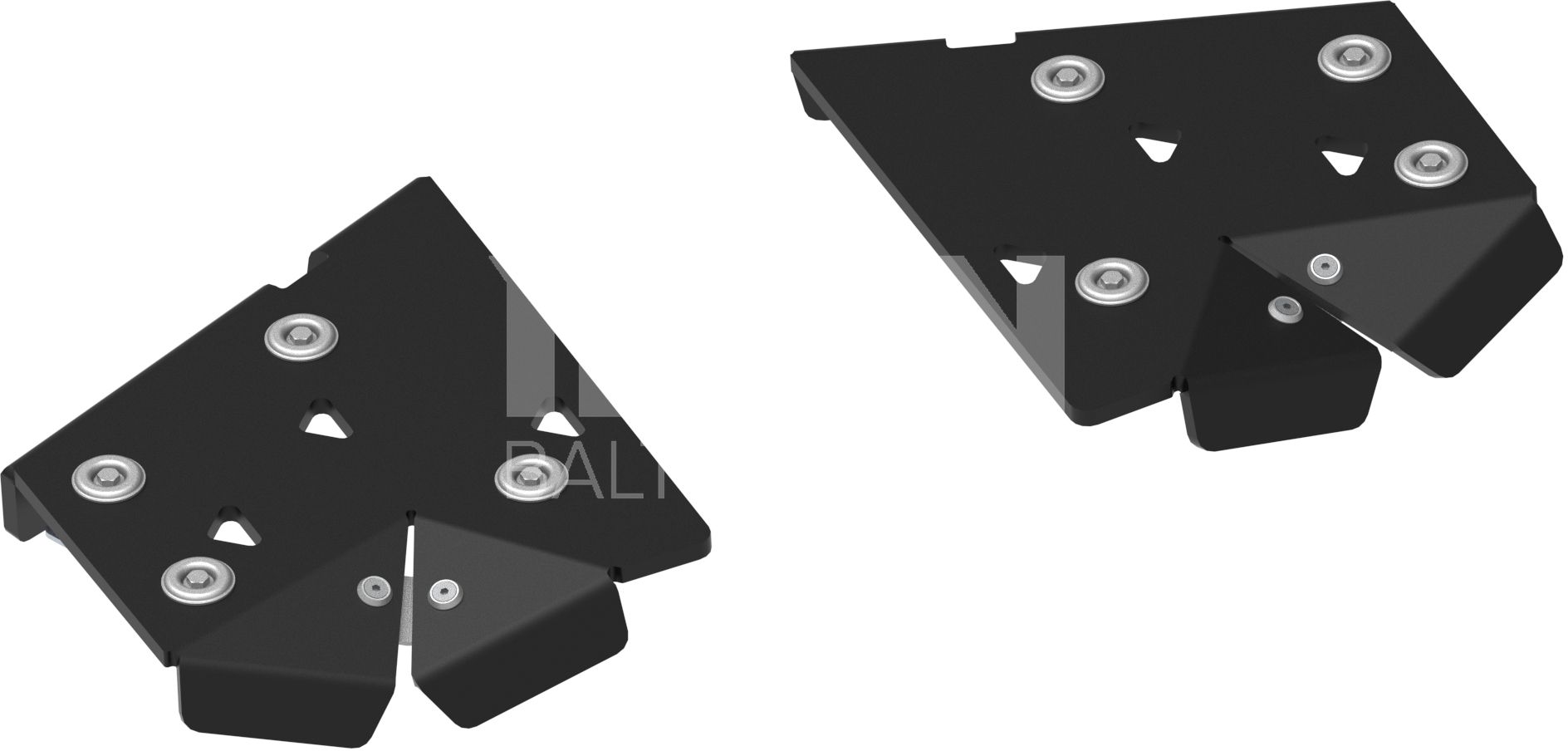 Pl. Rear A-arm guards (pair): CanAm Outlander 850/1000 G3 (2025+)