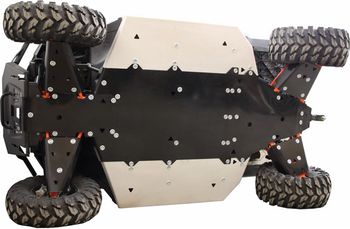 Skid plate full set (aluminium/plastic): Polaris Ranger 1000 XP