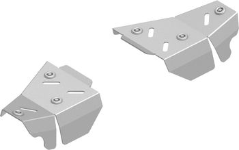 Al. Front A-arm guards (pair): Loncin X-Wolf 1000 (2025+)