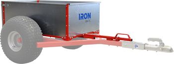 Tiltable cargo box for log hauler