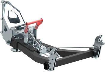 Front mount quick attach push tube: V-Plow G2 1500