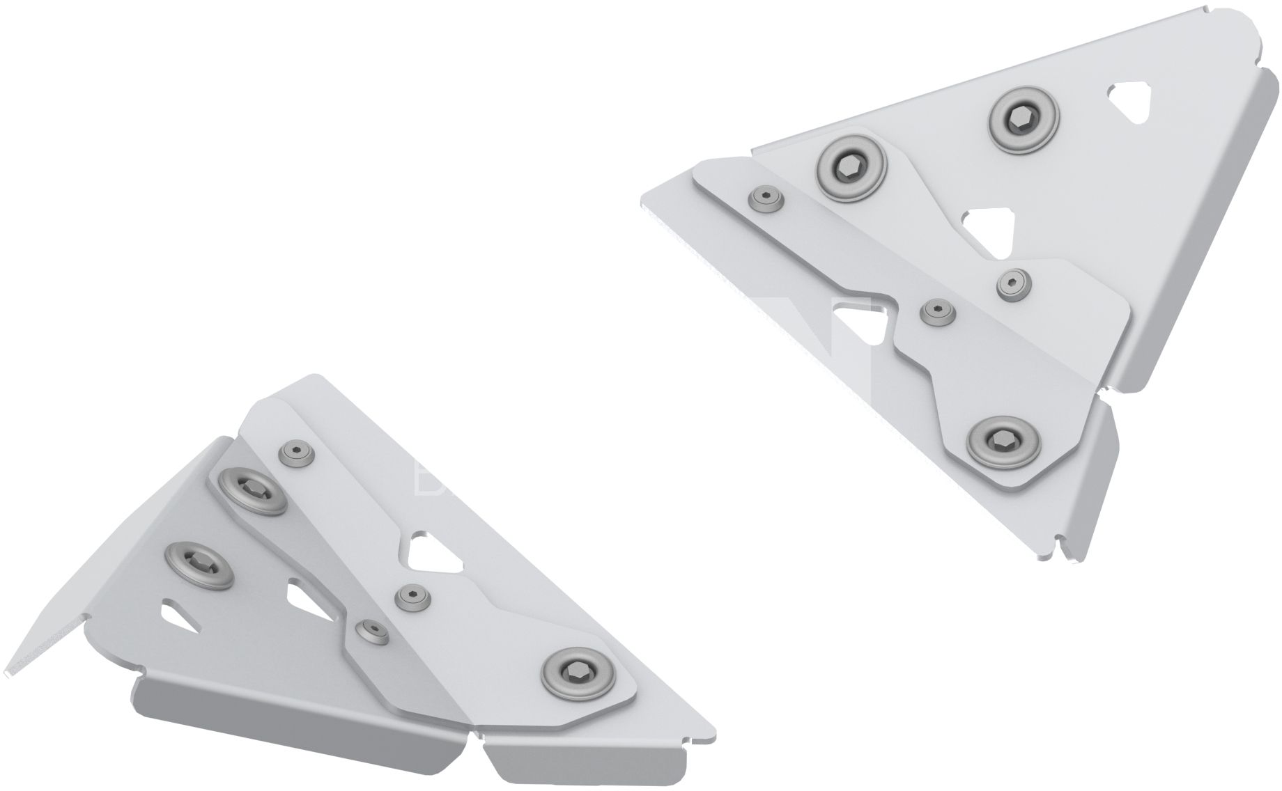 Al. Front A-arm guards (pair): CanAm Outlander 850/1000 G3 (2025+)