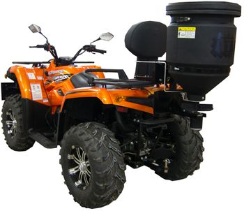 Universal spreader 57L: rack and 2" receiver fitment