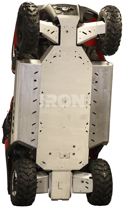 Skid plate full set (aluminium): Polaris RZR 800