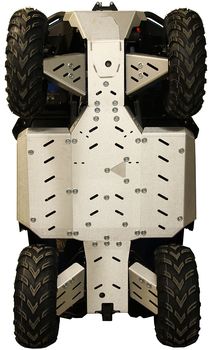 Skid plate full set (aluminium): CFMOTO CFORCE 625 Touring (-2022): CFORCE 600 Touring (2020-2022)