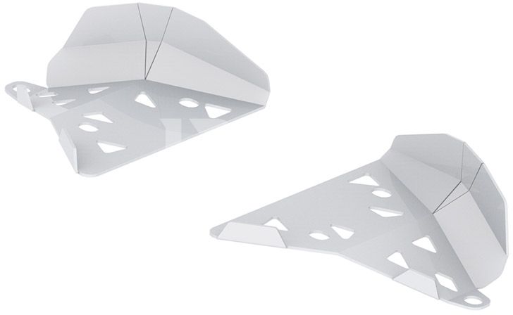 Al. front A-arm guards (pair): CanAm G2 Outlander: CanAm G2 Renegade: (2019+)