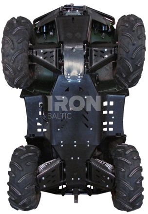 Skid plate full set (plastic): Arctic Cat 500 / 550 / 700