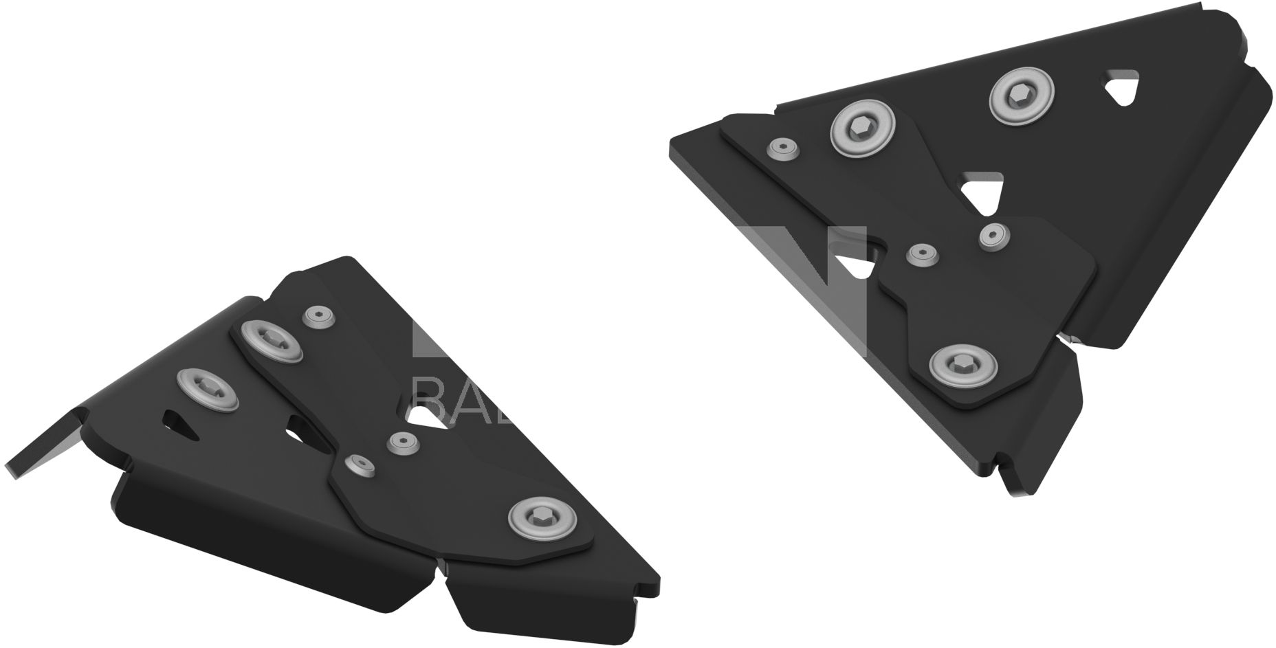 Pl. Front A-arm guards (pair): CanAm Outlander 850/1000 G3 (2025+)