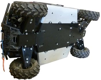Skid plate full set (aluminium/plastic): Polaris Ranger: 900 XP / 1000 Diesel