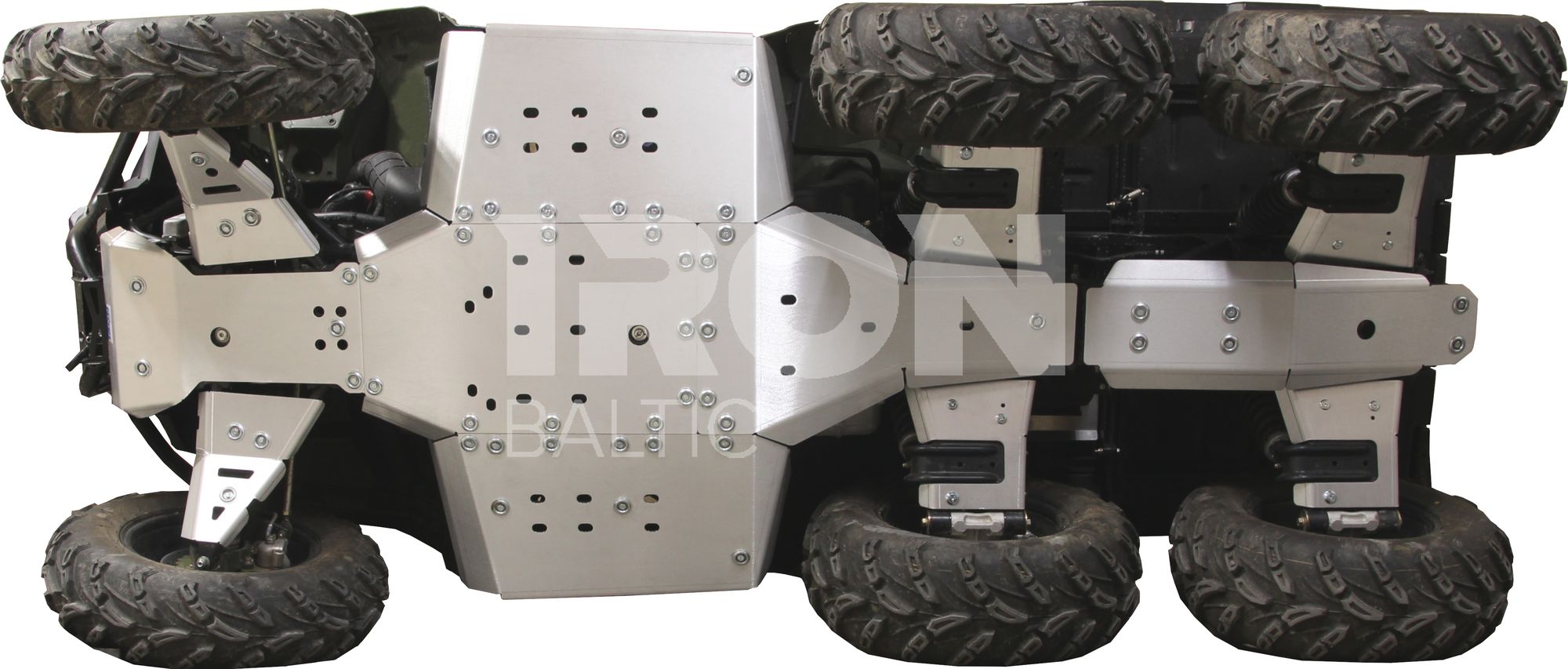 Skid plate full set (aluminium): Polaris Sportsman 570 Big Boss 6x6 (MY2025+)