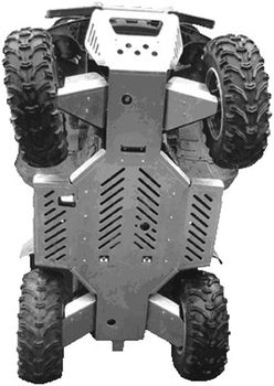 Skid plate full set (aluminium): Yamaha Grizzly 660