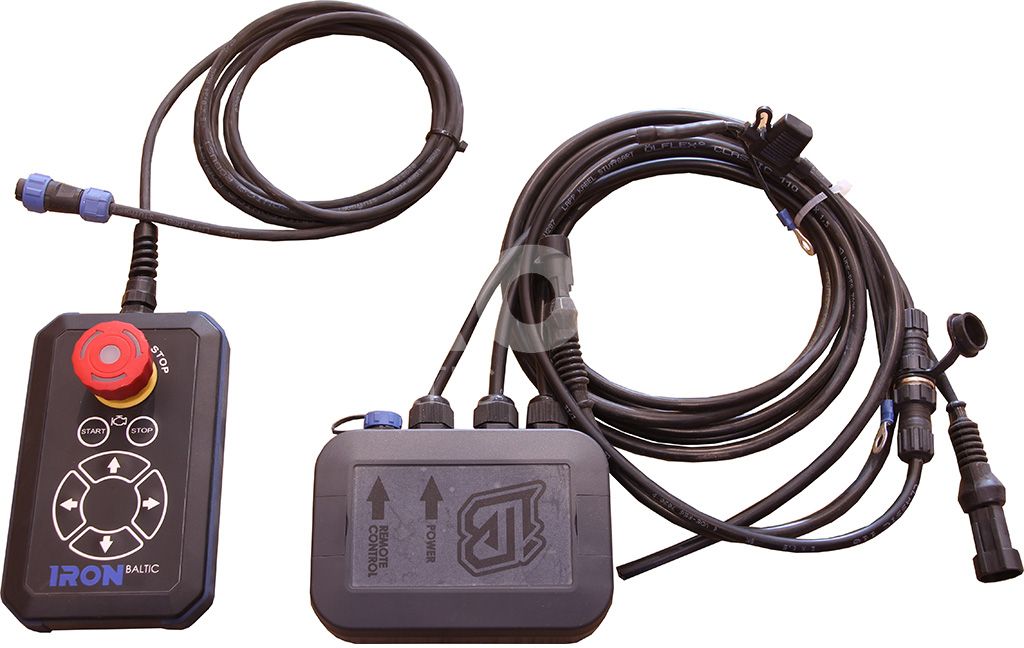 Remote control set: with wiring and relays: for IB snow blower