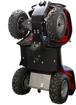 Skid plate full set (plastic): Honda TRX 500 FA / FE (-2011)