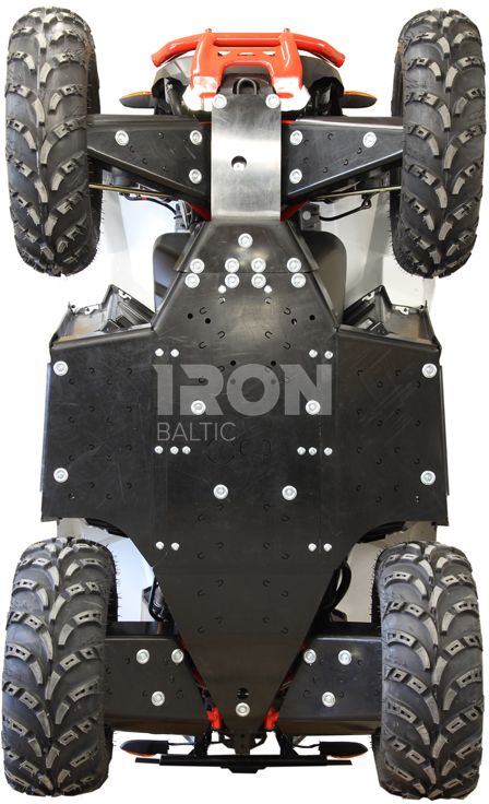 Skid plate full set (plastic): Polaris Scrambler: 850 / 1000 (2015-2019)