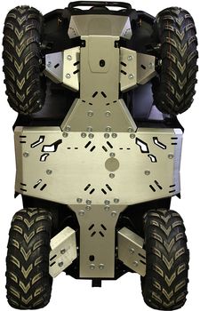 Skid plate full set (aluminium): CFMOTO CFORCE 450-S / 520-S (2022+): 2023+ CFORCE 400 / 500 (in USA / CAN)