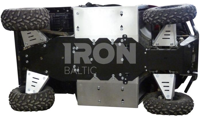 Skid plate full set (aluminium/plastic): Polaris Ranger 570: (-2014)
