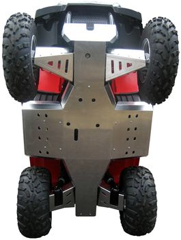 Skid plate full set (aluminium): Polaris Sportsman 400 / 450 / 500 (-2010)