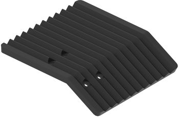 Plastic groomer blade right: for ski track maker