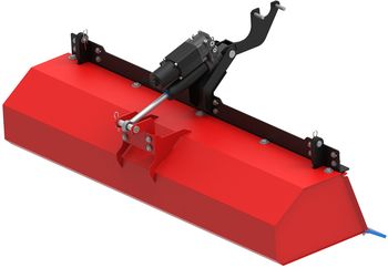 Collector box for rotary broom