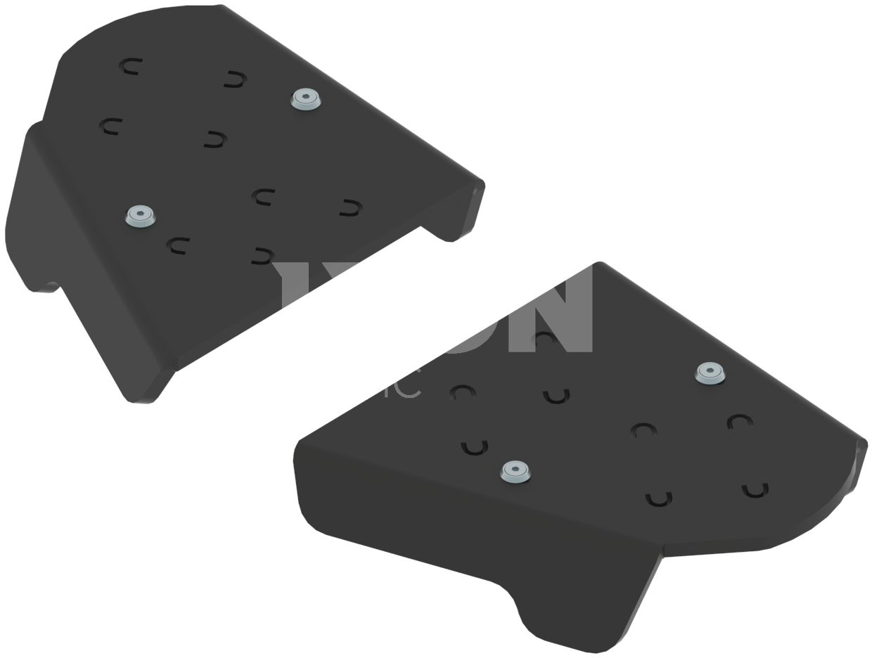 Pl. Rear A-arm guards (pair) CF Moto X8 lux