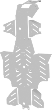 Skid plate full set (aluminium): Yamaha Grizzly 450: (2009-2010)