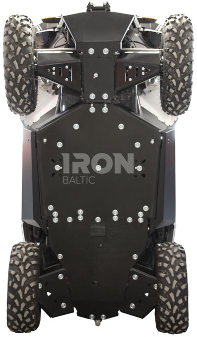 Skid plate full set (aluminium/plastic): +front winch mounting kit: Polaris ACE 325 / 570
